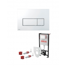 Инсталляция для подвесного унитаза ALCAPLAST с кнопкой AM101/1120-4:1 RU M571-00